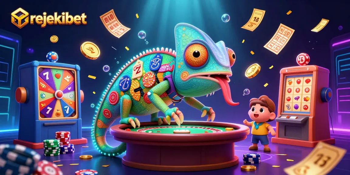 Experience thrilling gaming action with rejekibet's vibrant casino scene featuring colorful elements.