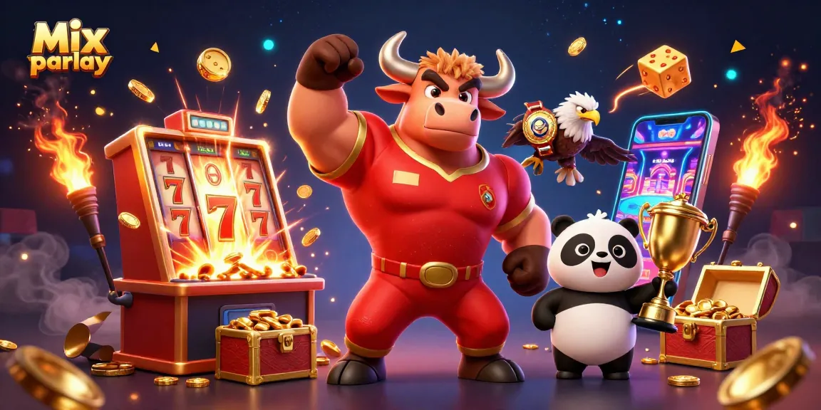 Experience the thrill of Mix parlay with victorious characters and exciting casino elements!