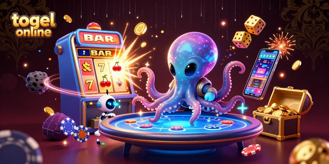 Permainan togel online yang seru dengan karakter unik dan suasana kasino yang menarik.