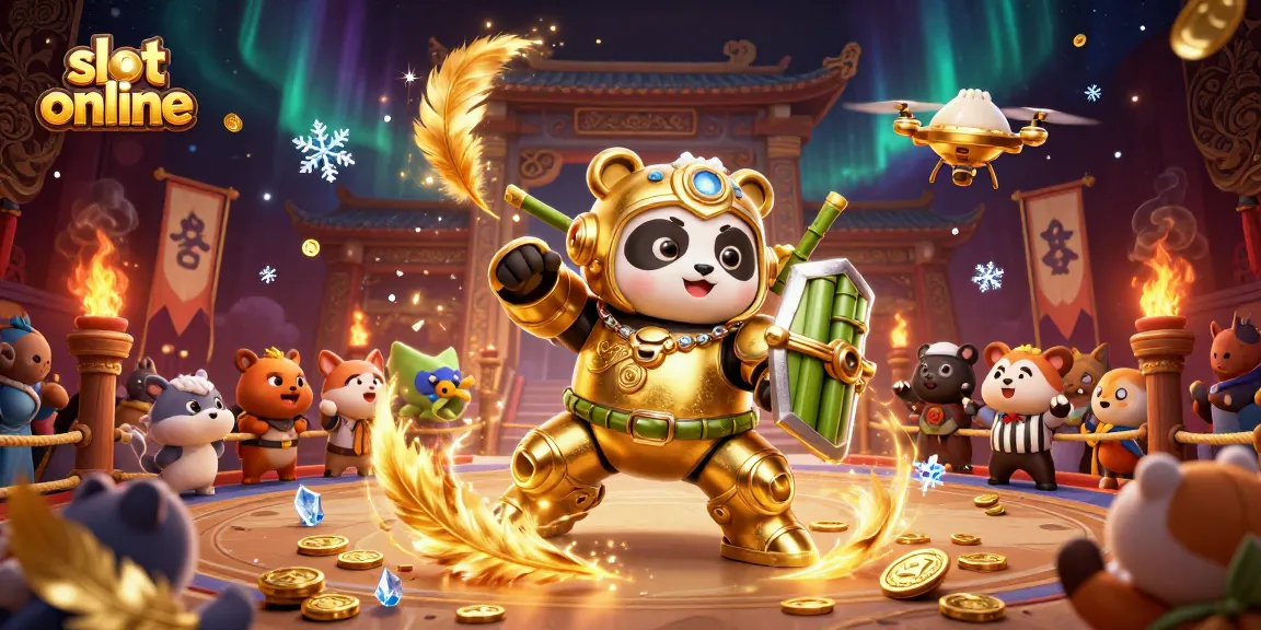 Experience thrilling slot online action in a vibrant 3D arena with captivating characters and dynamic game elements.