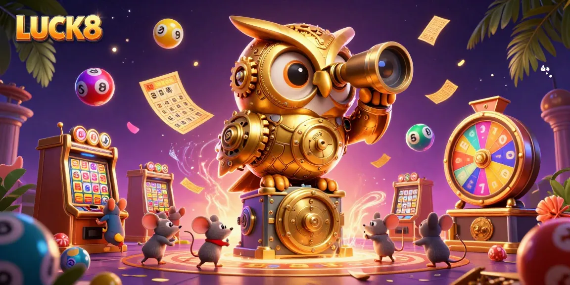 LUCK8 immerses players in a vibrant casino adventure with golden visuals and dynamic gambling elements.